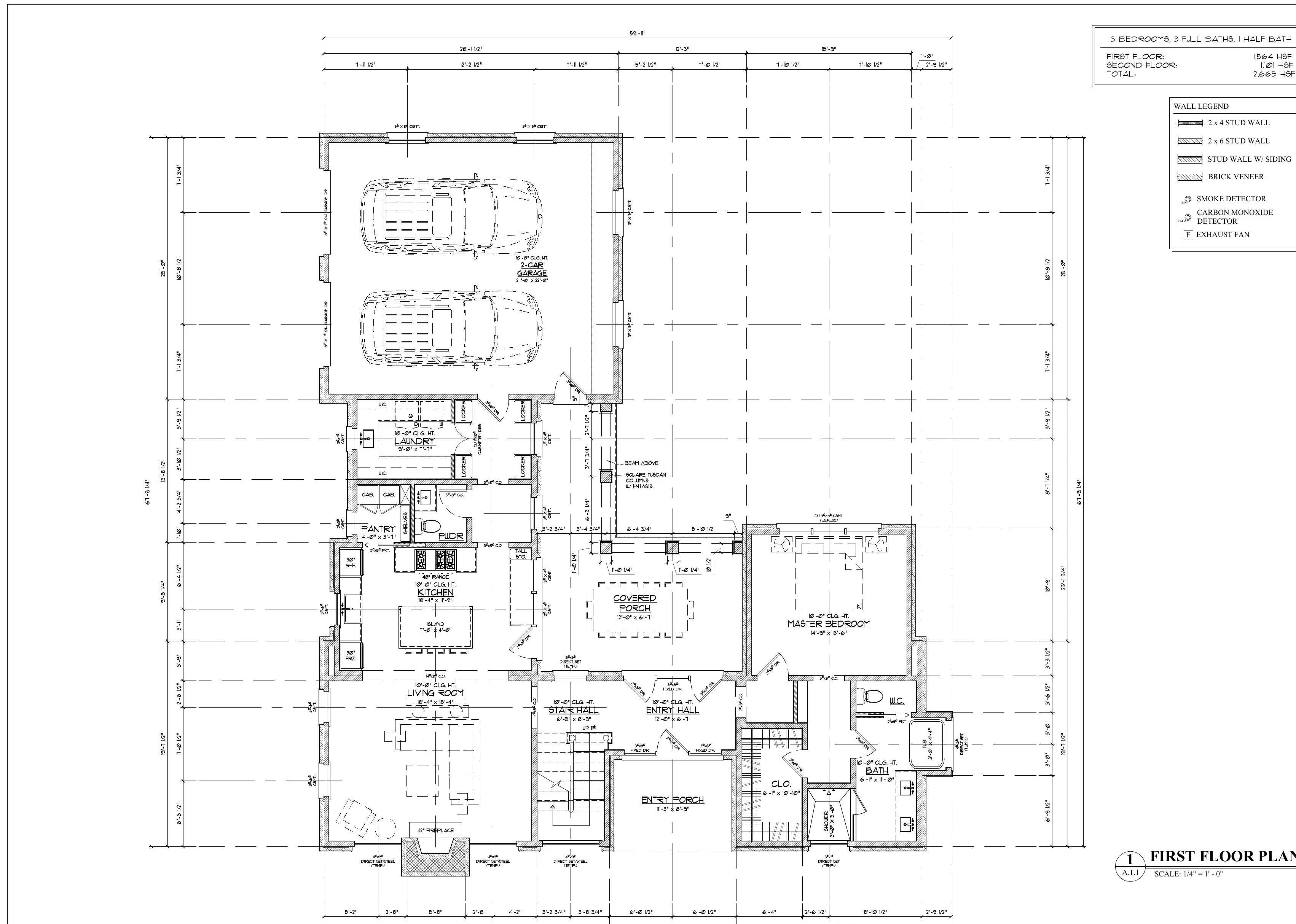 Cottage 01 First Floor plan