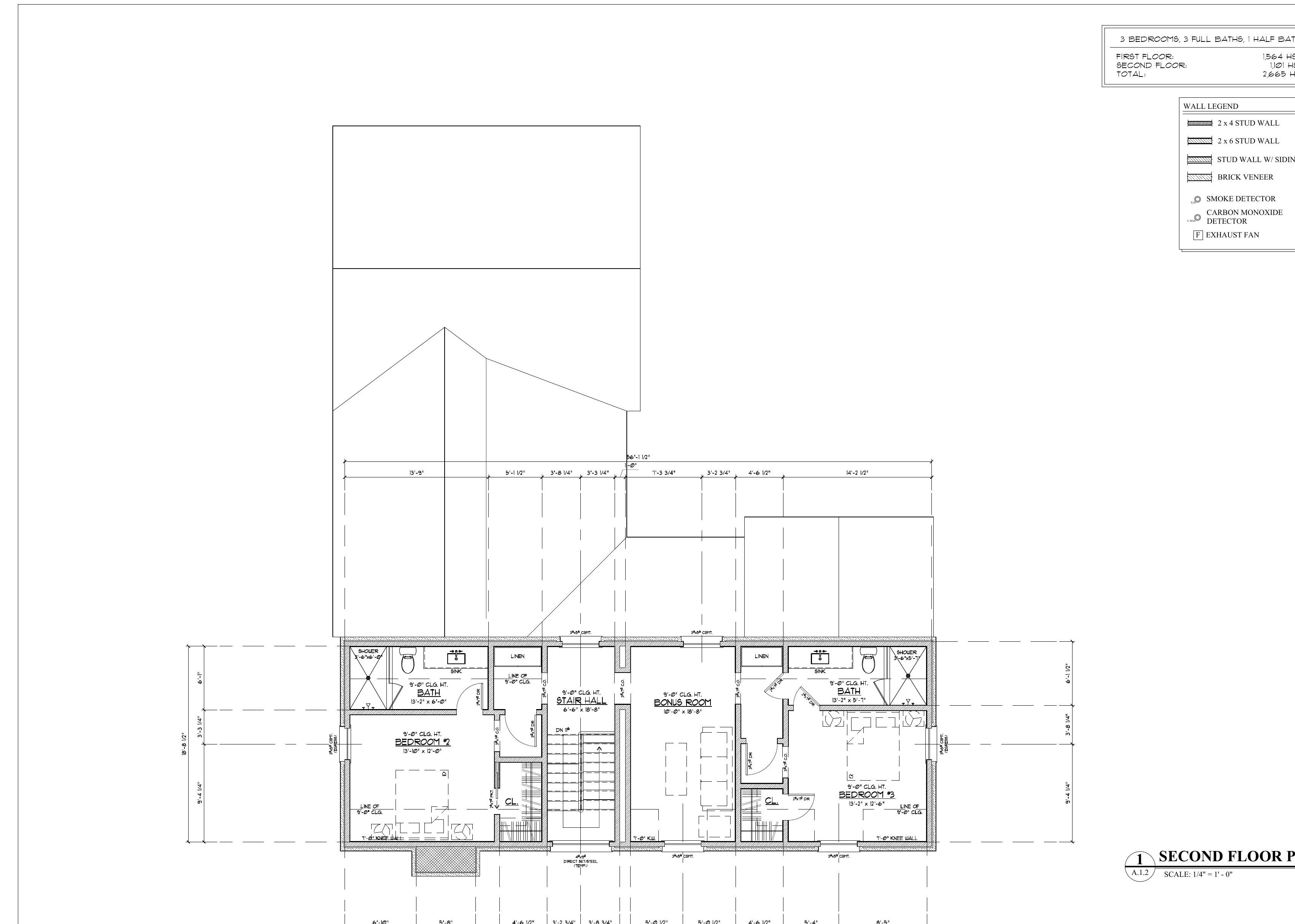 Cottage 01 Second Floor plan