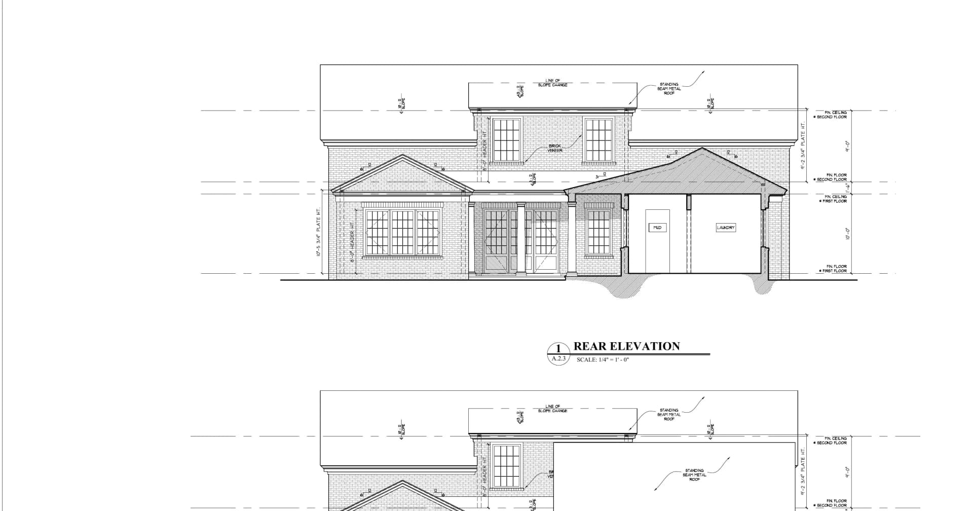 Cottage 01 Rear Elevation