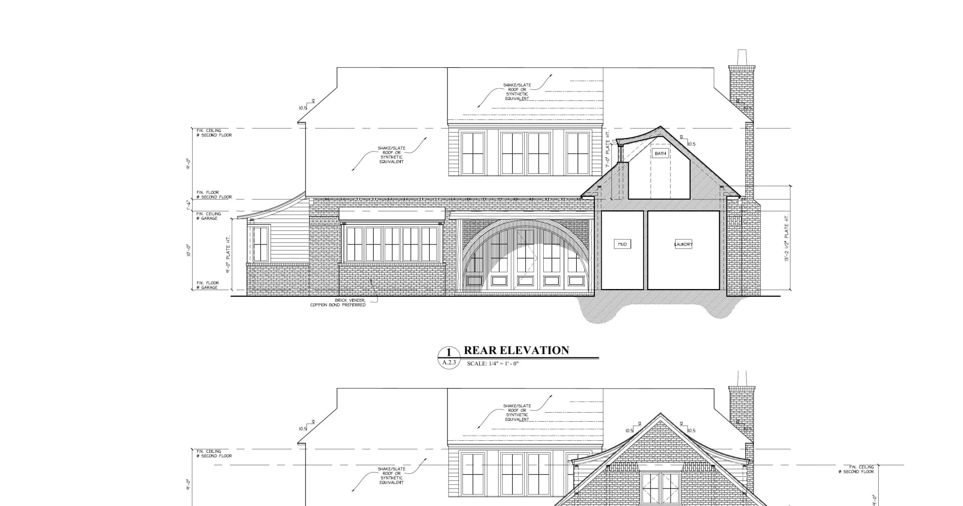 Cottage 02 Rear Elevation