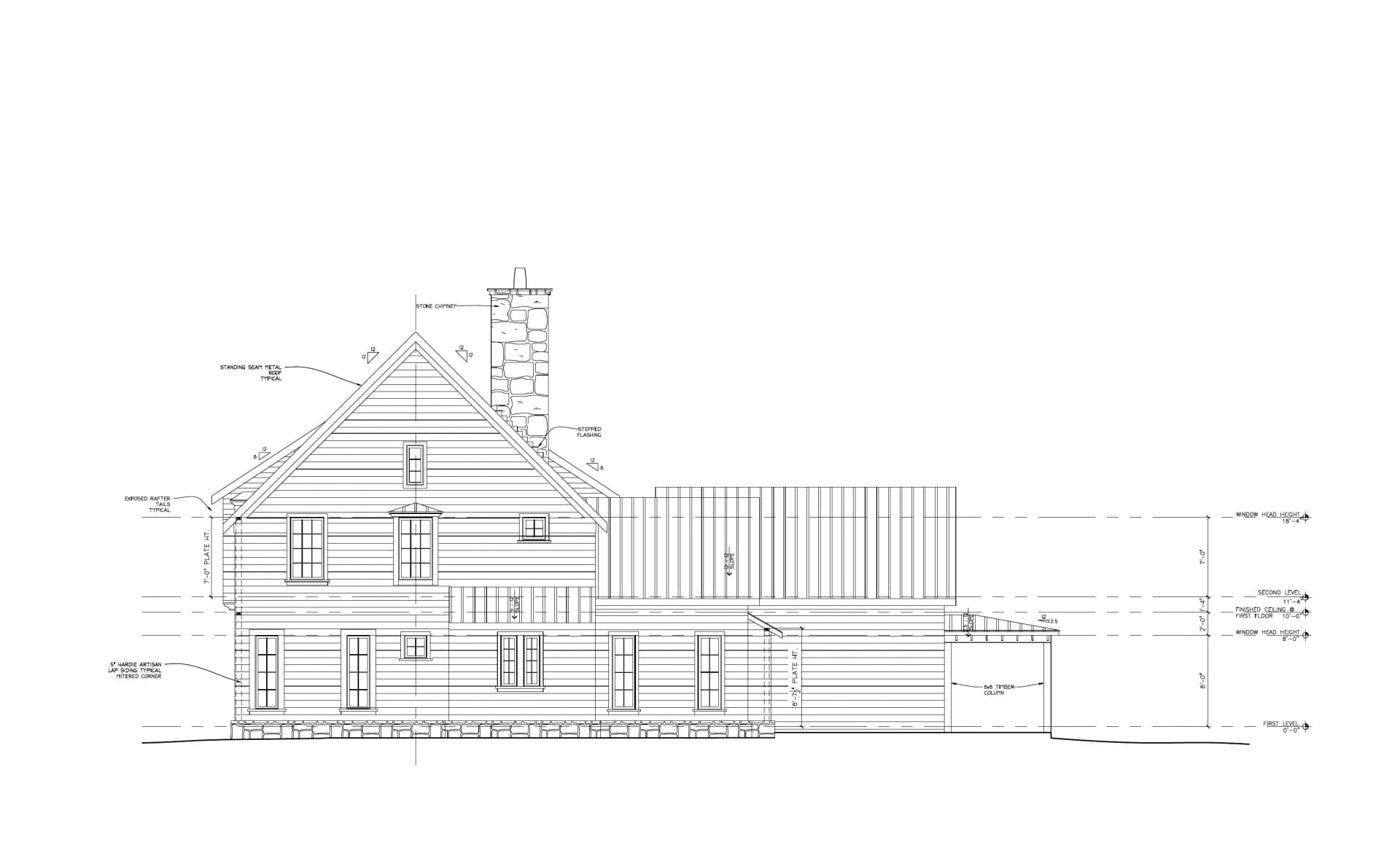 Cottage 03 Side Elevation