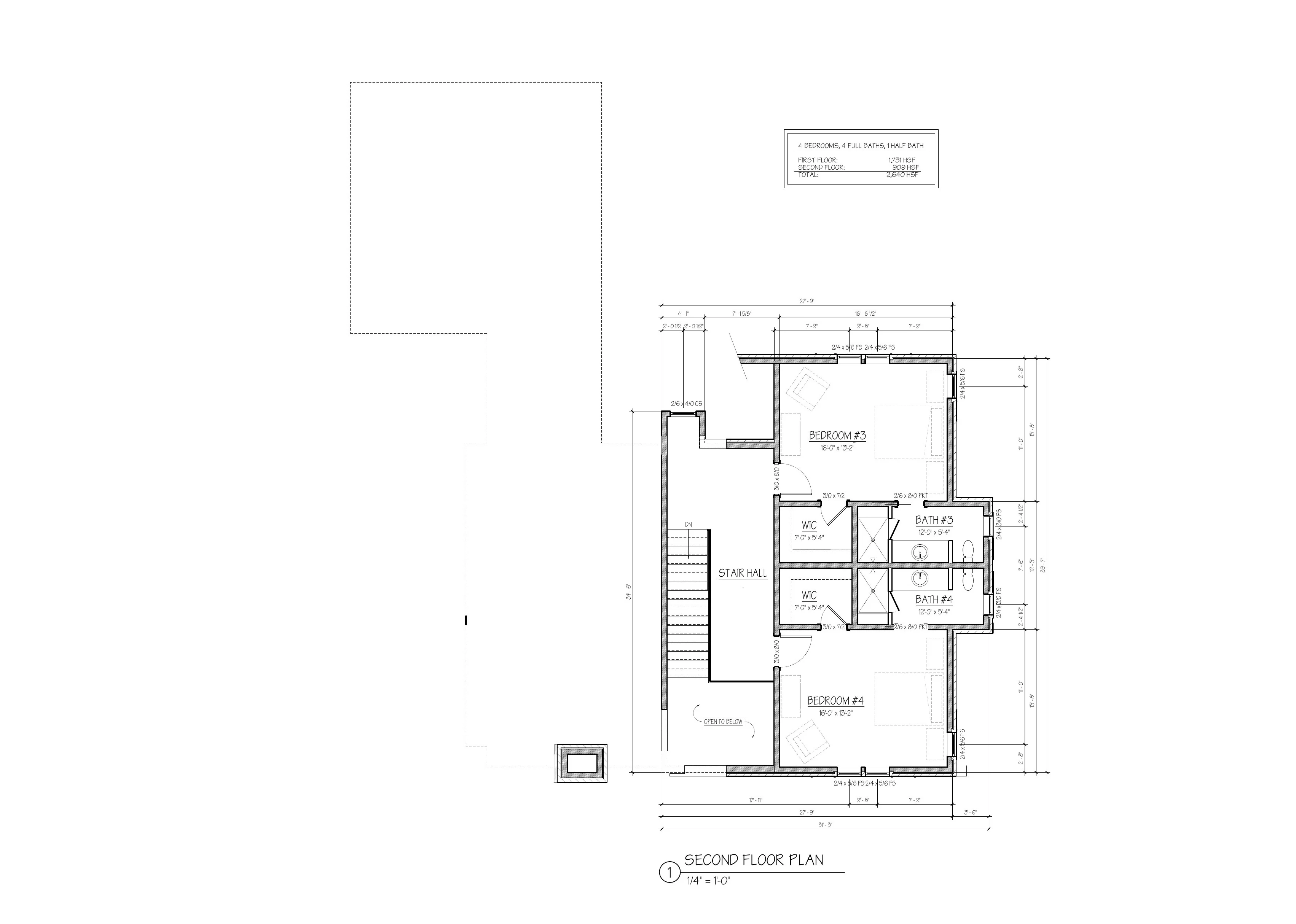 Cottage 04 Second Floor plan